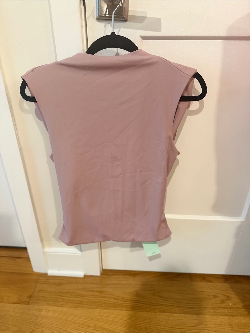 Open Back Silver Hardware Drape Top – Dusty Mauve